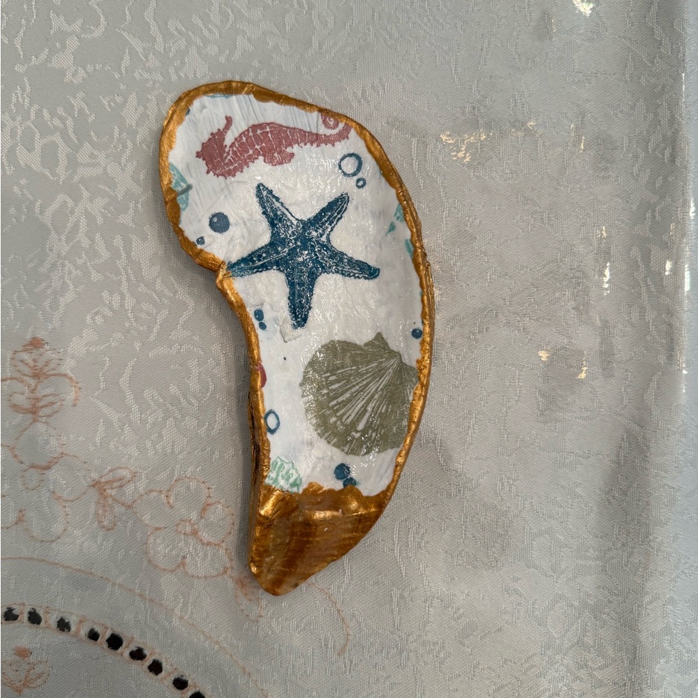 Decorative Seashell Trinket Dish